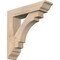 Ekena Millwork Merced Traditional Smooth Bracket w/ Offset Brace, Douglas Fir, 5 1/2"W x 22"D x 22"H BKT0604X22X22MRC01SDF - alternate 1